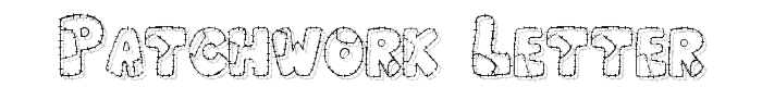 Patchwork Letter font